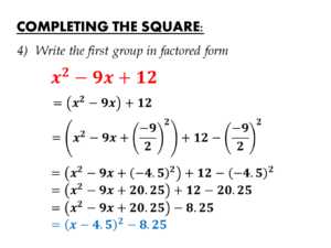 Completing the Square Calculator